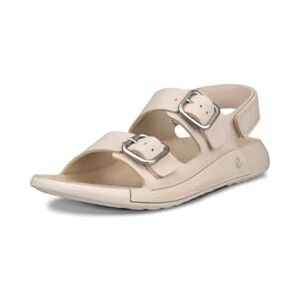 ECCO Sandales Cozmo avec boucle à trois bandes pour femme, Nubuck calcaire, 6-6.5 - Publicité ECCO Sandales Cozmo avec boucle à trois bandes pour femme, Nubuck calcaire, 6-6.5 - Publicité