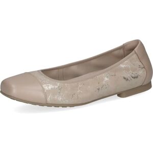 CAPRICE Ballerines Femme en Cuir, Beige (Beige Comb), 38 EU - Publicité CAPRICE Ballerines Femme en Cuir, Beige (Beige Comb), 38 EU - Publicité