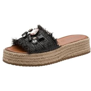 Tamaris Femme mule à talon compensé noir 38 EU - Publicité Tamaris Femme mule à talon compensé noir 38 EU - Publicité