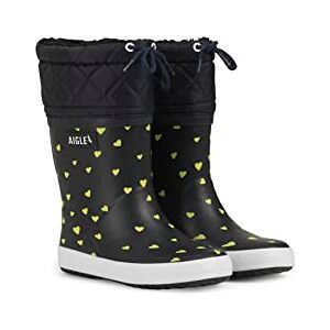 Aigle Giboulee Pt 2 Botte de Pluie, Multicolore Gold Hearts, 21 EU - Publicité Aigle Giboulee Pt 2 Botte de Pluie, Multicolore Gold Hearts, 21 EU - Publicité