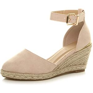 Ajvani Femmes talon compensé moyen espadrille sangle de cheville sandales à plateforme pointure 8 41 - Publicité Ajvani Femmes talon compensé moyen espadrille sangle de cheville sandales à plateforme pointure 8 41 - Publicité