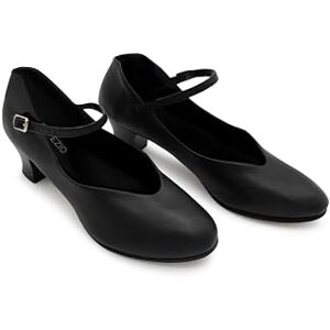 Capezio Women's Jr. Footlight Character Shoe – Soft PU Upper, Moisture Absorbent Lining for Comfort, Durable Design, Ideal for Dance, 1.5" Heel, Black, Size 9M US, 40.5 EU - Publicité Capezio Women's Jr. Footlight Character Shoe – Soft PU Upper, Moisture Absorbent Lining for Comfort, Durable Design, Ideal for Dance, 1.5" Heel, Black, Size 9M US, 40.5 EU - Publicité
