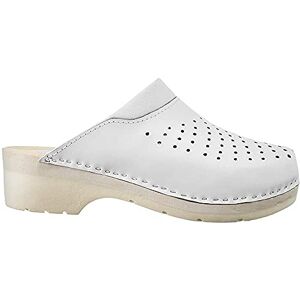 ESTRO Sabots Femme en Cuir Chaussures Hôpital Mules Femmes Sabots Orthopédiques CDL02 (36, Blanc 2) - Publicité ESTRO Sabots Femme en Cuir Chaussures Hôpital Mules Femmes Sabots Orthopédiques CDL02 (36, Blanc 2) - Publicité