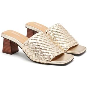 GIOSEPPO Sandales Mules Talon et Cuir Tressé Colrain, Platine, 36 EU - Publicité GIOSEPPO Sandales Mules Talon et Cuir Tressé Colrain, Platine, 36 EU - Publicité