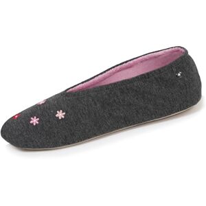 Isotoner Chaussons pantoufles Ballerines femme ultra confortables, semelle en cuir, détail grand nœud, 35/36 EU, gris chiné - Publicité Isotoner Chaussons pantoufles Ballerines femme ultra confortables, semelle en cuir, détail grand nœud, 35/36 EU, gris chiné - Publicité