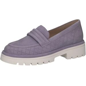 CAPRICE Mocassins Femme en Cuir à Talon Bloc, Lilas (Lavender Suede), 37 EU - Publicité CAPRICE Mocassins Femme en Cuir à Talon Bloc, Lilas (Lavender Suede), 37 EU - Publicité