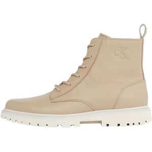 Calvin Klein Bottes Mid Boot Homme Eva Mid Tumbled à Lacer, Multicolore (Travertine/Eggshell), 42 - Publicité Calvin Klein Bottes Mid Boot Homme Eva Mid Tumbled à Lacer, Multicolore (Travertine/Eggshell), 42 - Publicité