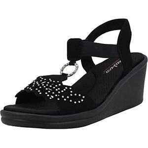 Skechers Femme Rumblers Queen B Sandale cale, Noir, 38.5 EU - Publicité Skechers Femme Rumblers Queen B Sandale cale, Noir, 38.5 EU - Publicité