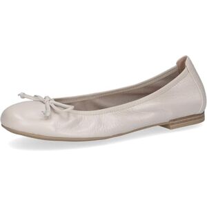 CAPRICE Ballerines Femme en Cuir avec nœud, Crème (Pearl Perl Dee), 41 EU - Publicité CAPRICE Ballerines Femme en Cuir avec nœud, Crème (Pearl Perl Dee), 41 EU - Publicité