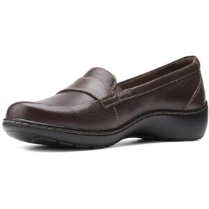Clarks Femme Cora Daisy Mocassin, Cuir de Tambour Marron, 38 EU Large - Publicité Clarks Femme Cora Daisy Mocassin, Cuir de Tambour Marron, 38 EU Large - Publicité