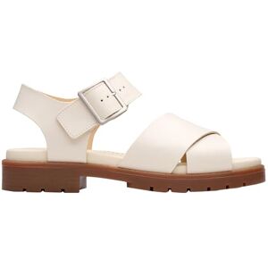 Clarks Femme Orinoco Cross Sandale, Cream Leather, 39.5 EU - Publicité Clarks Femme Orinoco Cross Sandale, Cream Leather, 39.5 EU - Publicité