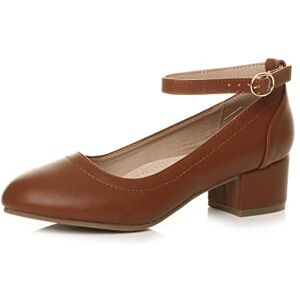 Ajvani Femmes Talon carré mi-Bas Sangle de Cheville Travail Chaussures de Confort Pointure 7 40 - Publicité Ajvani Femmes Talon carré mi-Bas Sangle de Cheville Travail Chaussures de Confort Pointure 7 40 - Publicité