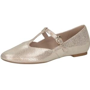 CAPRICE Chaussures à Enfiler Femme en Cuir à Boucle, Or (Offwh/Lt Gold), 37 EU - Publicité CAPRICE Chaussures à Enfiler Femme en Cuir à Boucle, Or (Offwh/Lt Gold), 37 EU - Publicité