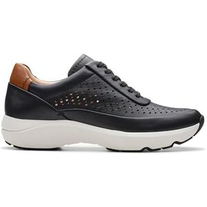 Clarks Women's Tivoli Grace Sneaker, cuir noir, 42 EU - Publicité Clarks Women's Tivoli Grace Sneaker, cuir noir, 42 EU - Publicité