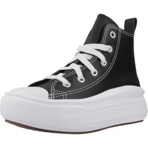 Converse A02067C Chuck Taylor All Star Move Platform Leather Homme Black/Black/White EU 30 - Publicité Converse A02067C Chuck Taylor All Star Move Platform Leather Homme Black/Black/White EU 30 - Publicité