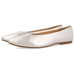 GIOSEPPO Ballerines argentées en peau à bout fin pour femme trebesing - Publicité GIOSEPPO Ballerines argentées en peau à bout fin pour femme trebesing - Publicité