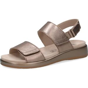 CAPRICE sandale plate femme en cuir, Marron (TAUPE METALLIC), 41 EU - Publicité CAPRICE sandale plate femme en cuir, Marron (TAUPE METALLIC), 41 EU - Publicité