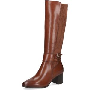 CAPRICE Bottes femme à talon bloc élégantes, Marron (Cognac Comb), 40,5 EU - Publicité CAPRICE Bottes femme à talon bloc élégantes, Marron (Cognac Comb), 40,5 EU - Publicité