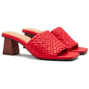GIOSEPPO Sandales Mules Talon et Cuir Tressé Colrain, rouge, 37 EU - Publicité GIOSEPPO Sandales Mules Talon et Cuir Tressé Colrain, rouge, 37 EU - Publicité