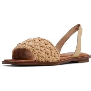 ALDO Femme Solena Sandale Plate, Naturel, 38 EU - Publicité ALDO Femme Solena Sandale Plate, Naturel, 38 EU - Publicité
