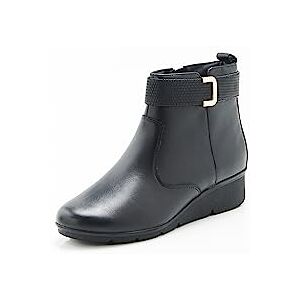 Damart Boots compensés à boucle Amortyl Femme Noir Taille 40 - Publicité Damart Boots compensés à boucle Amortyl Femme Noir Taille 40 - Publicité
