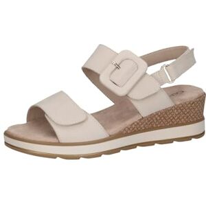 CAPRICE Sandales à Talon Femme en Cuir avec Semelle intérieure, Beige (Snow Nubuc), 37 EU - Publicité CAPRICE Sandales à Talon Femme en Cuir avec Semelle intérieure, Beige (Snow Nubuc), 37 EU - Publicité
