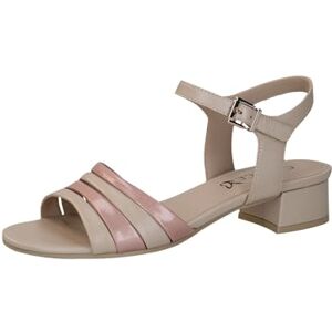 CAPRICE Sandales femme à talons en cuir Festives, Beige (Beige/Pink), 40 EU - Publicité CAPRICE Sandales femme à talons en cuir Festives, Beige (Beige/Pink), 40 EU - Publicité