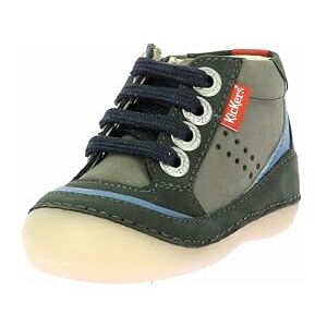 Kickers SOPUM,BOTTILLON BEBE VERT FONCE, 25 EU - Publicité Kickers SOPUM,BOTTILLON BEBE VERT FONCE, 25 EU - Publicité