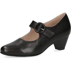 CAPRICE Escarpins Femme à Bride en Cuir avec Talon Bloc, Noir (Black Nappa), 38 EU - Publicité CAPRICE Escarpins Femme à Bride en Cuir avec Talon Bloc, Noir (Black Nappa), 38 EU - Publicité