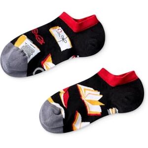 Dedoles Chaussettes Unisexe Homme Femme & Enfants beaucoup designs amusants gauche droite différent, couleur: Multicolore, motif: Bibliophile (Socquettes pour baskets), taille: 35-38 - Publicité Dedoles Chaussettes Unisexe Homme Femme & Enfants beaucoup designs amusants gauche droite différent, couleur: Multicolore, motif: Bibliophile (Socquettes pour baskets), taille: 35-38 - Publicité