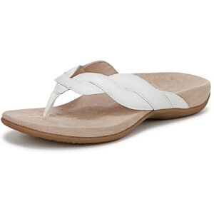 Vionic Bella Sandales tressées pour femme, blanc, 38.5 EU - Publicité Vionic Bella Sandales tressées pour femme, blanc, 38.5 EU - Publicité