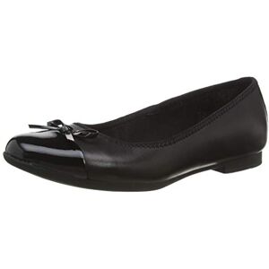 Clarks Fille Ballerines, Noir (Black Leather Black Leather), 36 EU - Publicité Clarks Fille Ballerines, Noir (Black Leather Black Leather), 36 EU - Publicité