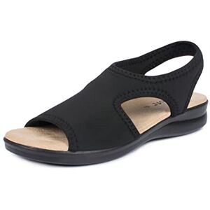 Aerosoft Sandales pour femme, extra légères et élastiques (noir, 42) - Publicité Aerosoft Sandales pour femme, extra légères et élastiques (noir, 42) - Publicité