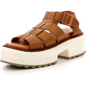Kickers Heros, Sandales Femme, Camel, 40 - Publicité Kickers Heros, Sandales Femme, Camel, 40 - Publicité