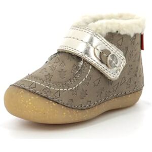 Kickers So Schuss, Bottillons Fille, Taupe Or Fantaisie, 23 - Publicité Kickers So Schuss, Bottillons Fille, Taupe Or Fantaisie, 23 - Publicité
