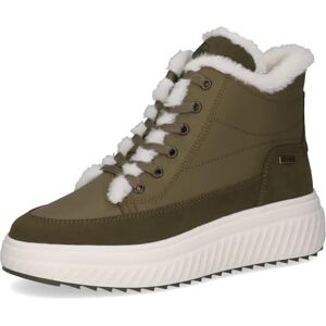 CAPRICE Baskets montantes femme déperlantes véganes, Vert (Khaki Comb), 38 EU - Publicité CAPRICE Baskets montantes femme déperlantes véganes, Vert (Khaki Comb), 38 EU - Publicité