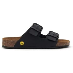 Scholl Mixte Cork Pro 2 Fibbie Sandale Plate, Noir, 41 EU - Publicité Scholl Mixte Cork Pro 2 Fibbie Sandale Plate, Noir, 41 EU - Publicité