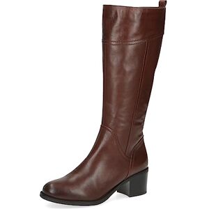 CAPRICE Bottes femme hautes à talons en cuir élégantes, Marron (Cognac Nappa), 39 EU - Publicité CAPRICE Bottes femme hautes à talons en cuir élégantes, Marron (Cognac Nappa), 39 EU - Publicité
