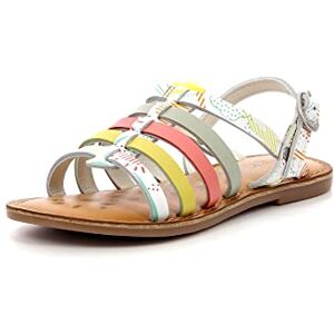 Kickers Dixon, Sandales Fille, Blanc, 38 - Publicité Kickers Dixon, Sandales Fille, Blanc, 38 - Publicité