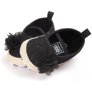 Morbuy Chaussures Bebes Filles, Eté Toddler Souple Premier Pas Antidérapant Nouveau Né Sandales de Marche Bapteme Fleur de Dentelle Ballerines Chaussure (2 / 12cm / 6-12 Mois, Noir) - Publicité Morbuy Chaussures Bebes Filles, Eté Toddler Souple Premier Pas Antidérapant Nouveau Né Sandales de Marche Bapteme Fleur de Dentelle Ballerines Chaussure (2 / 12cm / 6-12 Mois, Noir) - Publicité