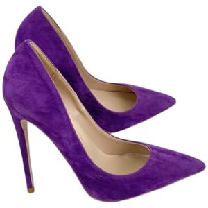 FhiHUEpr Escarpins de mariée et de soirée Sexy en Daim pour Femmes Talons Hauts de 12 cm pour Les Mariages, Les fêtes,Violet,41 EU - Publicité FhiHUEpr Escarpins de mariée et de soirée Sexy en Daim pour Femmes Talons Hauts de 12 cm pour Les Mariages, Les fêtes,Violet,41 EU - Publicité