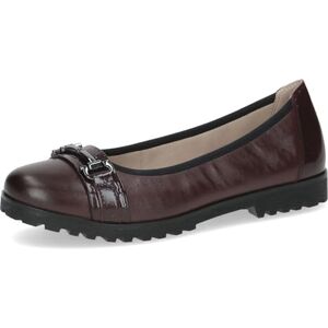 CAPRICE Ballerines Femme en Cuir avec Boucle décorative, Rouge (Bordeaux Comb), 38 EU - Publicité CAPRICE Ballerines Femme en Cuir avec Boucle décorative, Rouge (Bordeaux Comb), 38 EU - Publicité
