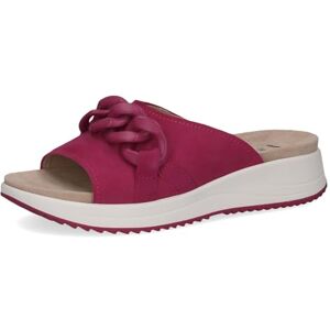 CAPRICE Mules Femme en Cuir Confortables, Lilas (Fuchsia Suede), 39 EU - Publicité CAPRICE Mules Femme en Cuir Confortables, Lilas (Fuchsia Suede), 39 EU - Publicité