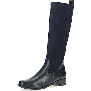 CAPRICE Bottes femme hautes à talons à bout rond à talon bloc, Bleu (Ocean Comb), 38,5 EU - Publicité CAPRICE Bottes femme hautes à talons à bout rond à talon bloc, Bleu (Ocean Comb), 38,5 EU - Publicité