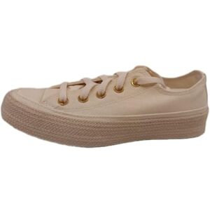 Converse Chuck Taylor All Star Espadrilles A16926C Noir et A16925C Blanc Chaussures Femme en Toile, Blanc Egret Papyrus Gold, 36 EU - Publicité Converse Chuck Taylor All Star Espadrilles A16926C Noir et A16925C Blanc Chaussures Femme en Toile, Blanc Egret Papyrus Gold, 36 EU - Publicité
