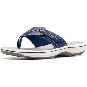 Clarks Femme Brinkley Jazz Tongs, Navy Blue Synthetic Fibre, 38.5 EU - Publicité Clarks Femme Brinkley Jazz Tongs, Navy Blue Synthetic Fibre, 38.5 EU - Publicité