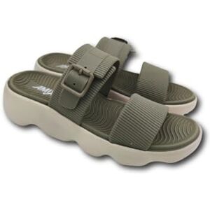 Amix Jisoft, Chaussons confortables pour femme d'été en caoutchouc, sandales orthopédiques pour maison et mer, sabot reposant et innovants, Olive, 36 EU - Publicité Amix Jisoft, Chaussons confortables pour femme d'été en caoutchouc, sandales orthopédiques pour maison et mer, sabot reposant et innovants, Olive, 36 EU - Publicité
