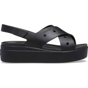 Crocs Femme Brooklyn 4u Cross Strap Sandal, Noir, 34 EU - Publicité Crocs Femme Brooklyn 4u Cross Strap Sandal, Noir, 34 EU - Publicité