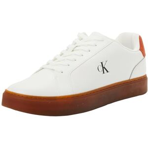 Calvin Klein Homme Classic Cupsole Laceup LTH Ym0ym01435 Bas, White (Bright White/Potters Clay/Gum), 43 EU - Publicité Calvin Klein Homme Classic Cupsole Laceup LTH Ym0ym01435 Bas, White (Bright White/Potters Clay/Gum), 43 EU - Publicité