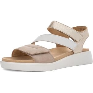 ARA Femme Madeira Sandale, Sable, Blanc, Platine, 36 EU Large - Publicité ARA Femme Madeira Sandale, Sable, Blanc, Platine, 36 EU Large - Publicité